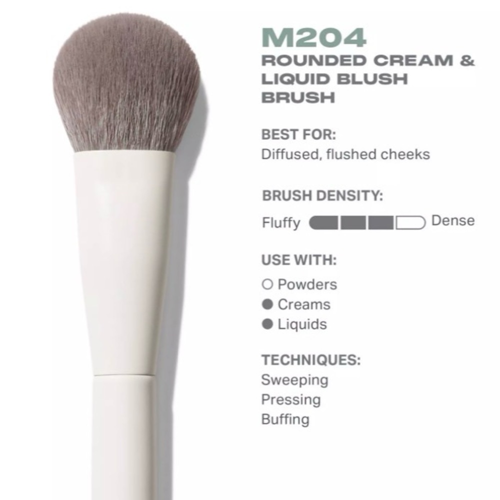 NEW Morphe M204 Cream Liquid Blush Brush Vegan Makeup Brush NIB - Picture 6 of 7